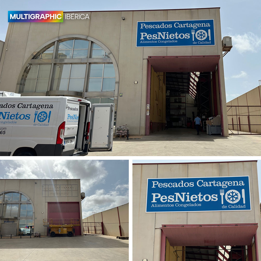 LONA 7X2,5 M. IMPRESA SOBRE BASTIDOR METÁLICO